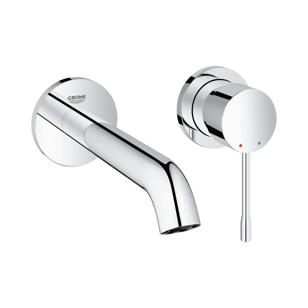 WASCHTISCHARMATUREN Silber 18.3/11/6.5 cm 19408001 - Silberfarben, Metall (11/6.5/18.3cm) - Grohe