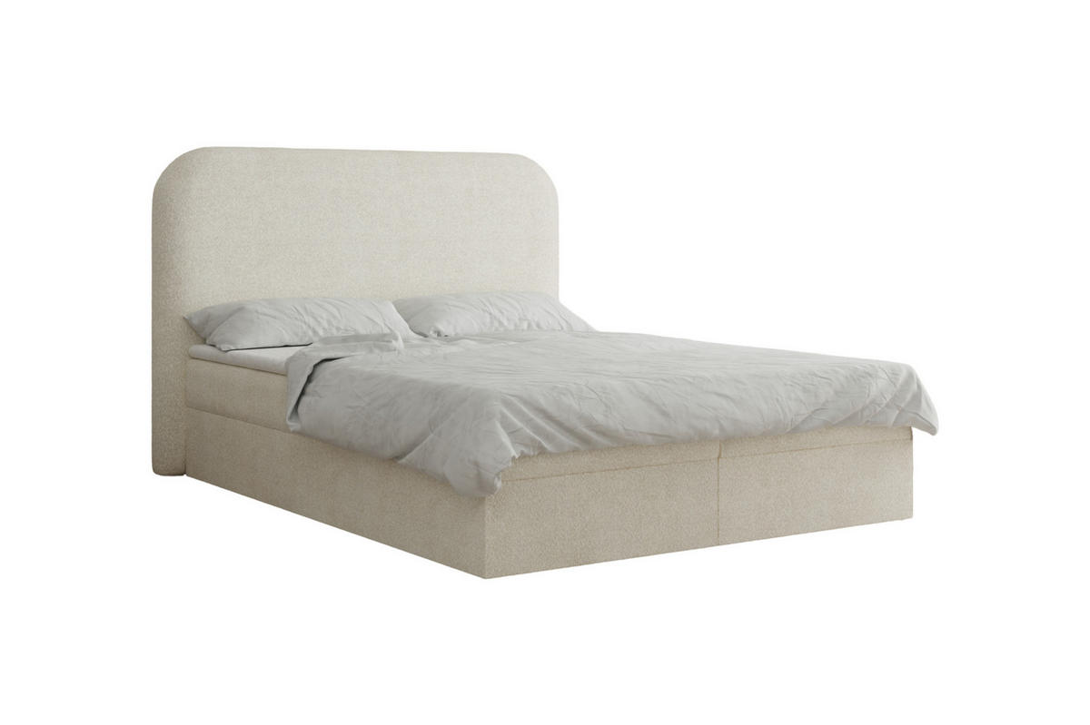 BOXBETT 140x200 - 07 Anthology 20 - Cream - Creme, Holzwerkstoff (140/200cm) - Möblo