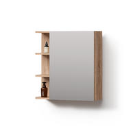 SPIEGELSCHRANK Fucino Sonoma 62 x 64 cm - Sonoma Eiche, Holzwerkstoff (62/64/20.8cm) - Livinity®