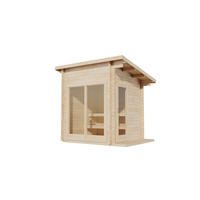GARTENSAUNA Holz Lizzy XS - Naturfarben, Holz (278/261/228cm) - FinnTherm