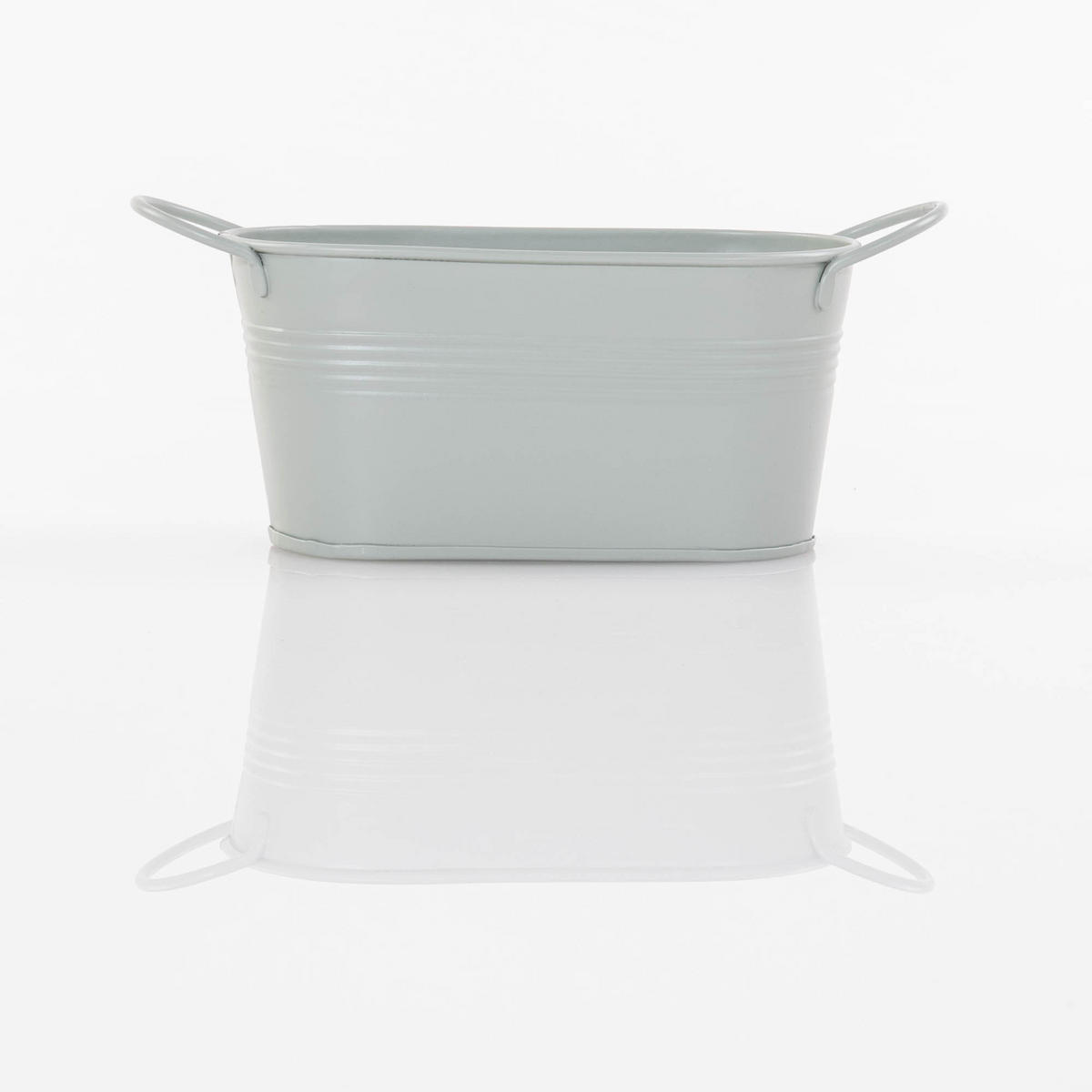 BLUMENTOPF Lingo 20/8,5/9,5 cm - Hellgrün, Metall (20/9cm)