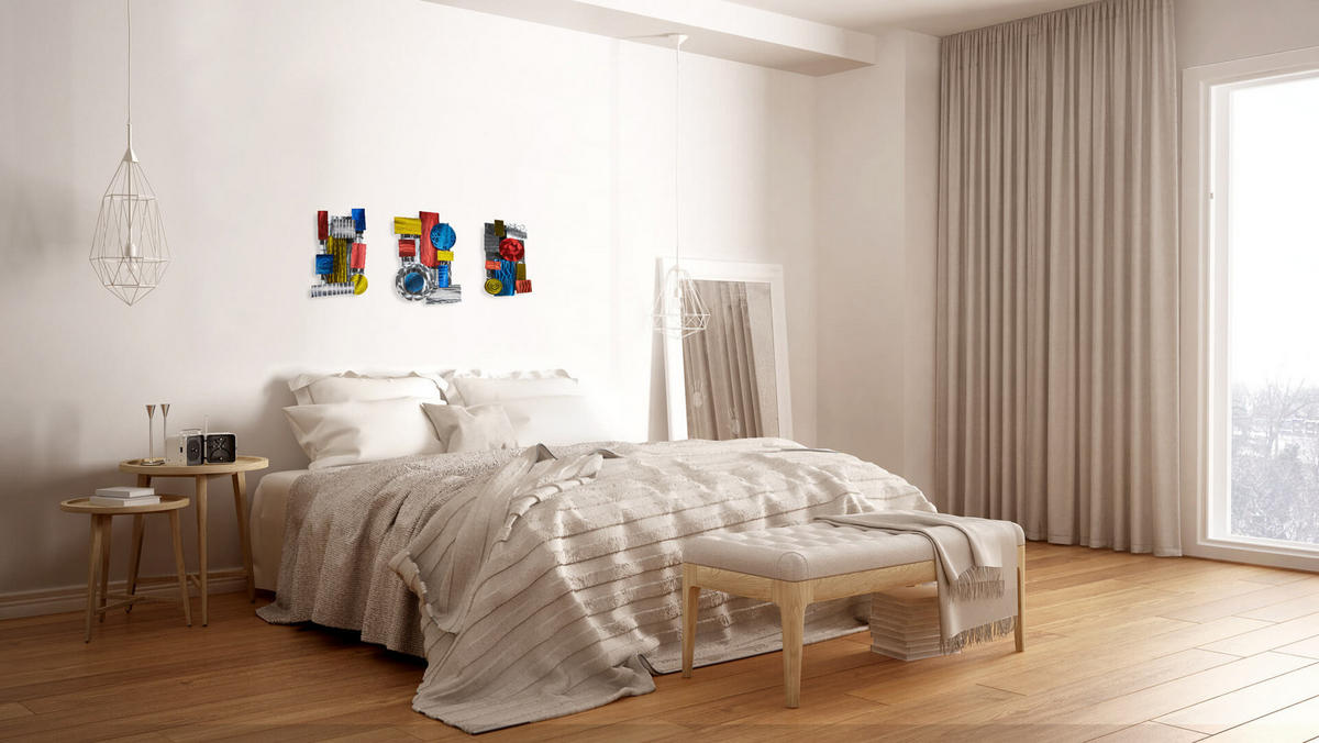 WANDDEKO Bunt 137/42 cm - Multicolor, Metall (2.7/42/6cm) - KUNSTLOFT