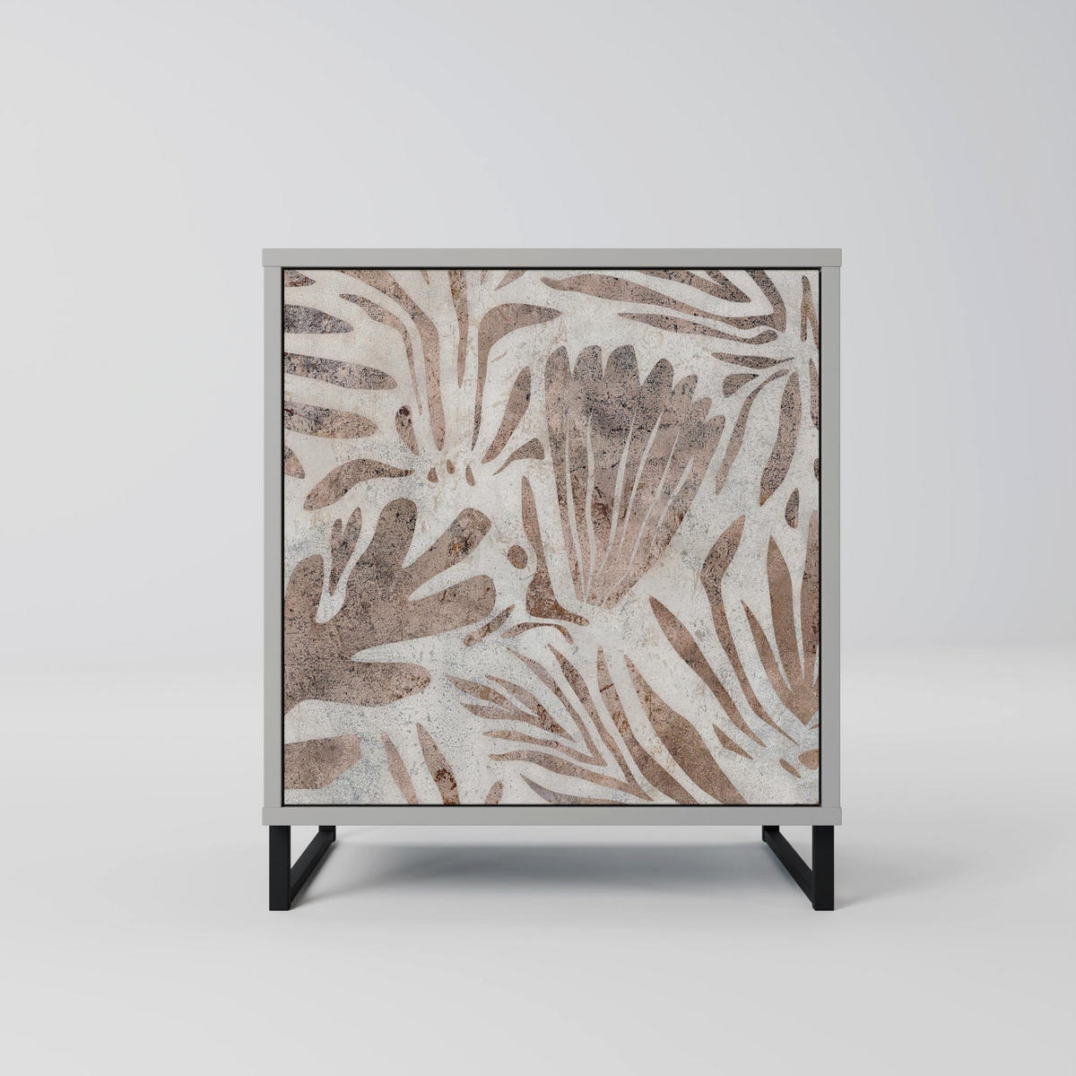 SIDEBOARD PASSING TIME, Grau, 57,5x42x57,5 cm, Ohne Füße - Multicolor/Grau, Holzwerkstoff (57.5/57.5/42cm) - SpaceRebels