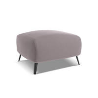 POUF Samt Stoff Violett - Lila/Flieder, Textil/Metall (65/44/65cm) - Makamii