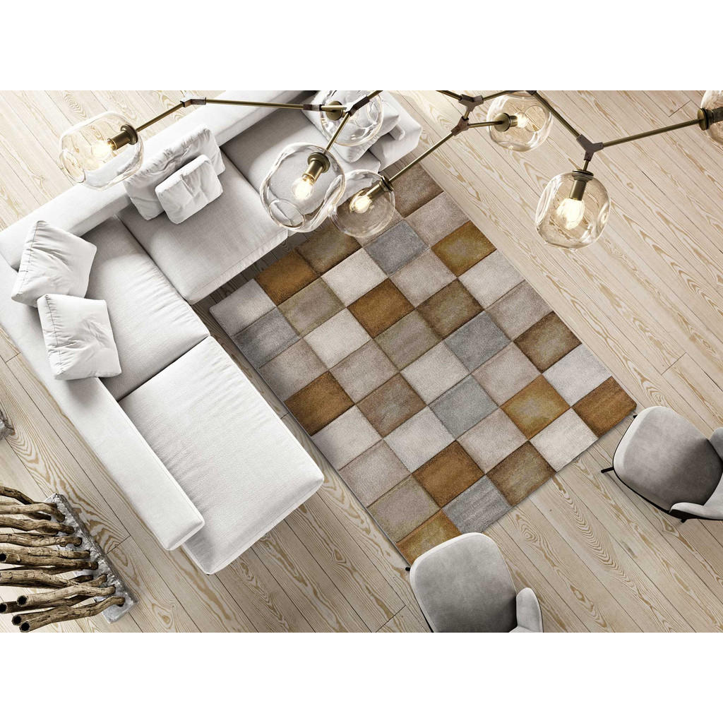 Thumbnail - Atticgo Webteppich, Currygelb, Textil, Abstrakt, Rechteckig, 120x170 cm, Oeko-Tex® Standard 100, in verschiedenen Größen...