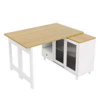 BARTISCH mit Stauraum und 360° drehbar DE-39799 Natur - Weiß, Holzwerkstoff (40/120/75.5cm) - ComfortXL