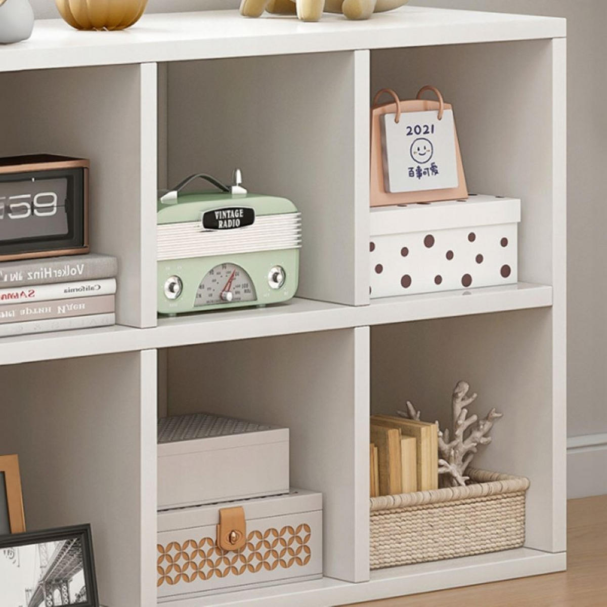 BÜCHERREGAL, weiß 90/60/30 cm - Weiß, Holzwerkstoff (90/60/30cm) - Rexo