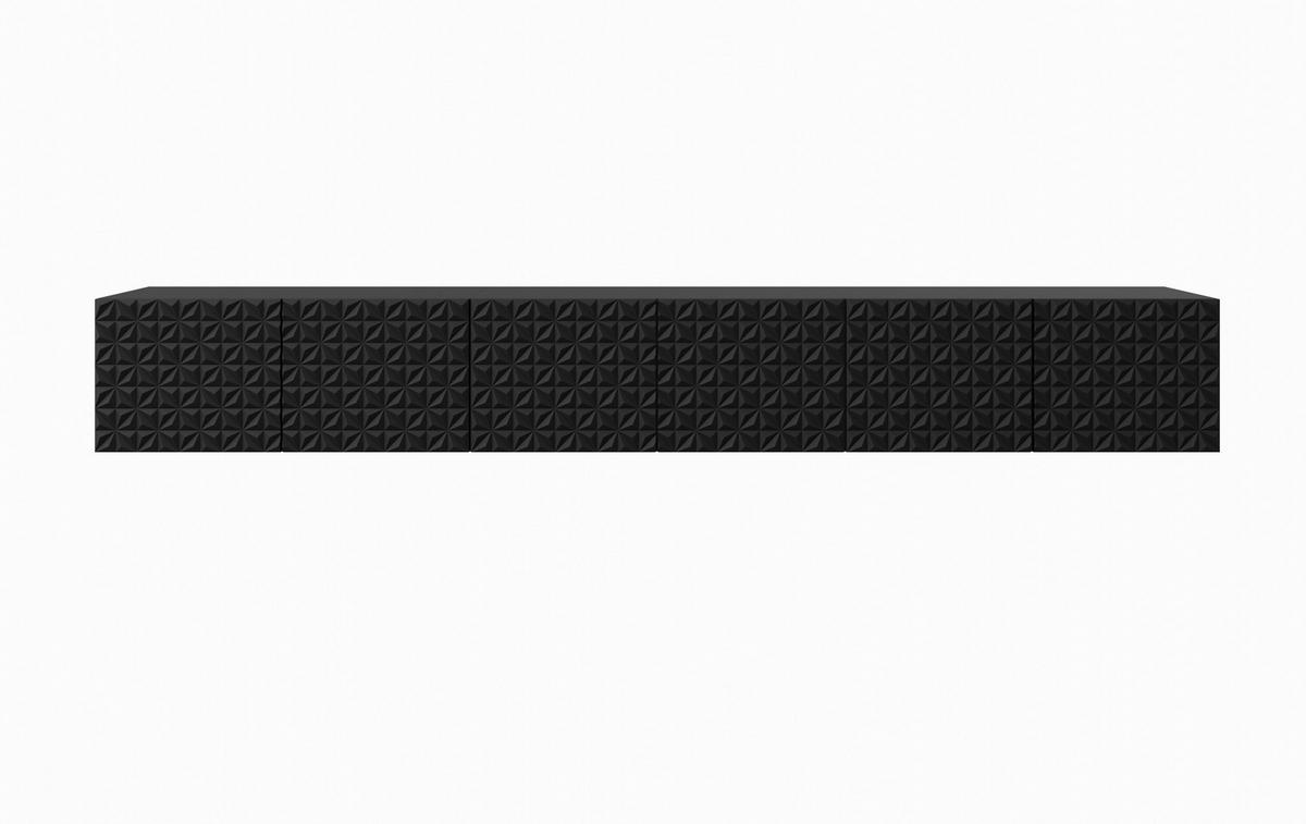 TV-SCHRANK CALI - Schwarz, Holzwerkstoff (300/41/40cm) - Meblini