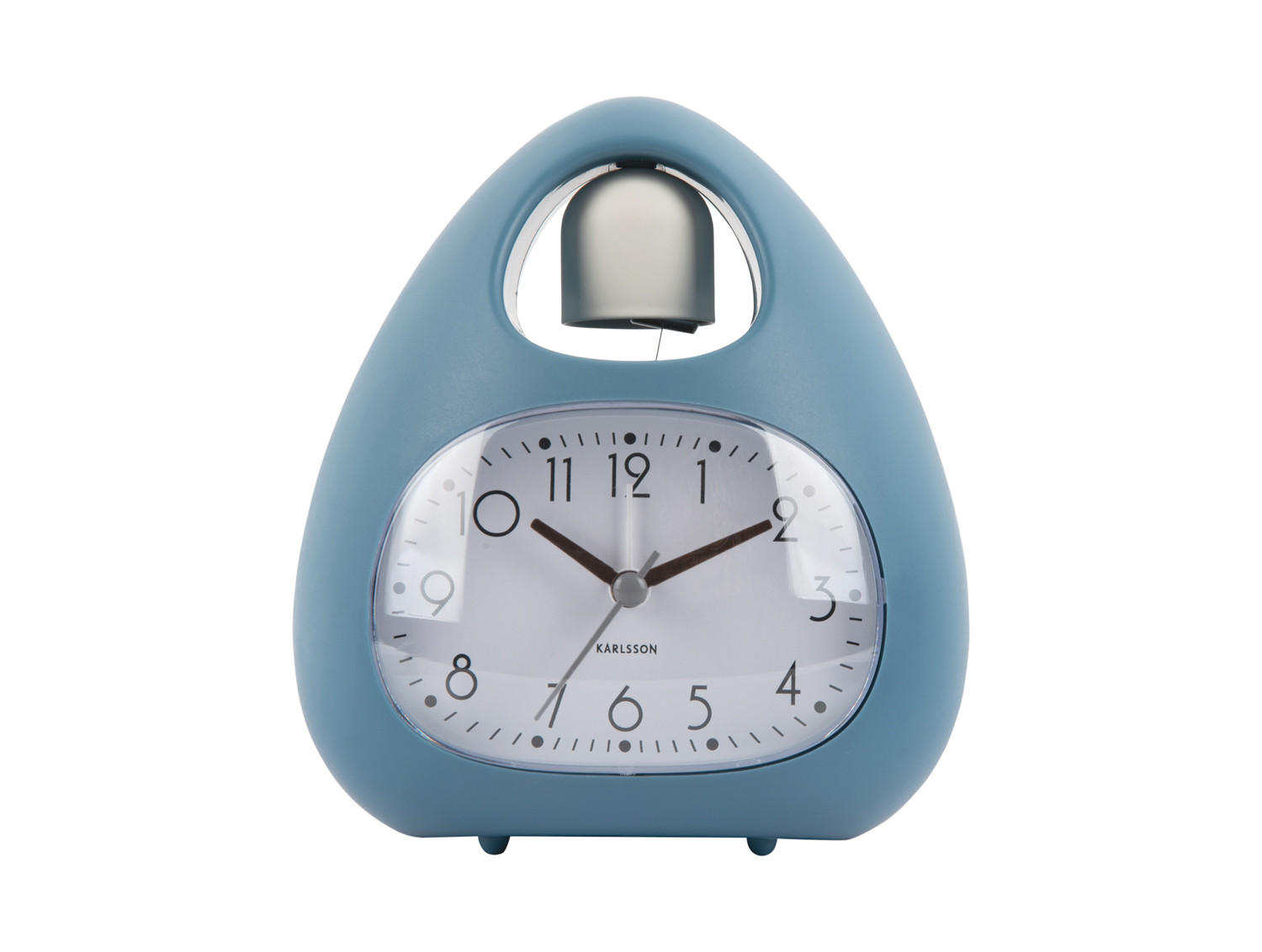WECKER Blob Bell 12/8/13 cm - Blau, Kunststoff (8/13/12cm) - Karlsson