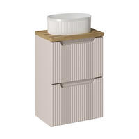 WASCHTISCHKOMBI 60 cm 3 Teile Nova Cashmere N BM161 in Kaschmir/Matt - Kaschmir/Eiche Artisan, Holz (60/57/40cm)