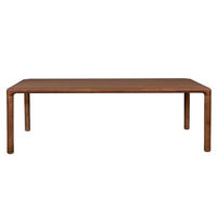 ESSTISCH Storm 220x90 cm Braun - Braun, Holzwerkstoff (220/90/75cm) - Zuiver