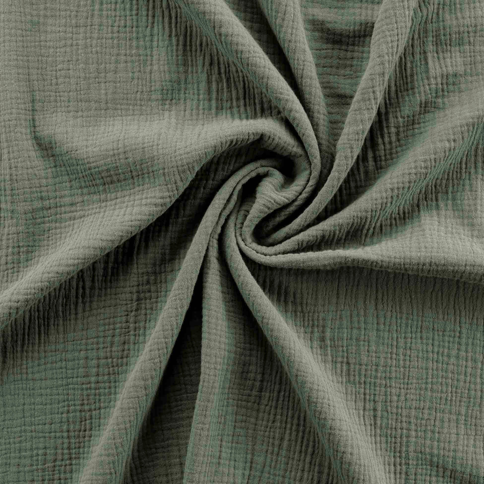 BETTWÄSCHE Angelia 240/220 cm - Waldgrün, Naturmaterialien (220/240cm) - Douceur d´intérieur