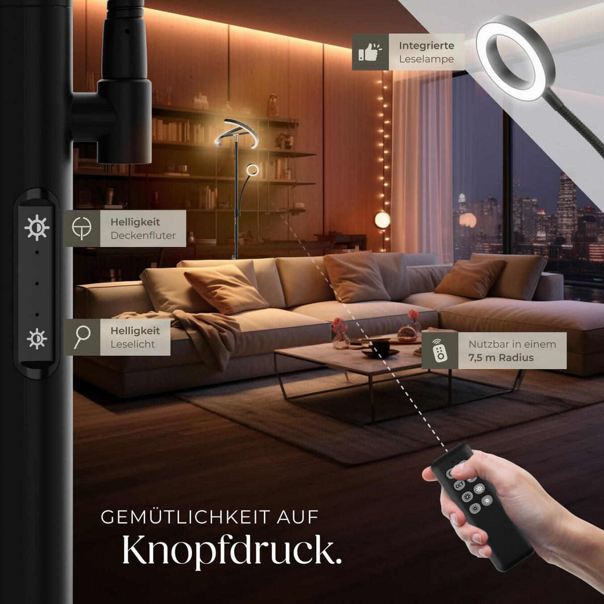 DECKENFLUTER Auralis,31,5 x 188 cm ,schwarz - Schwarz, Metall (31.5/31.5/188cm) - tectake