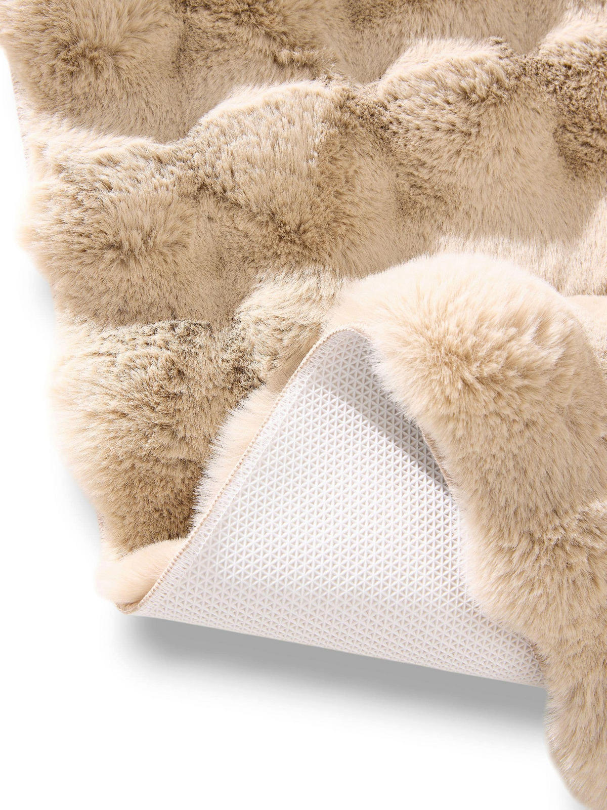 KUNSTFELL-TEPPICH Dave Beige 200x300 cm - Beige, Textil (200/300cm) - benuta Nest