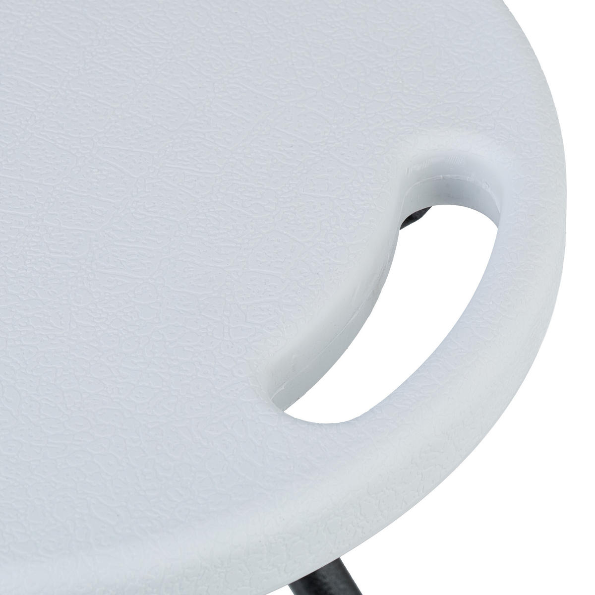 2XZLOŽLJIVI tabure - bela/večbarvno, kovina/umetna masa (31/46/30cm) - Relaxdays