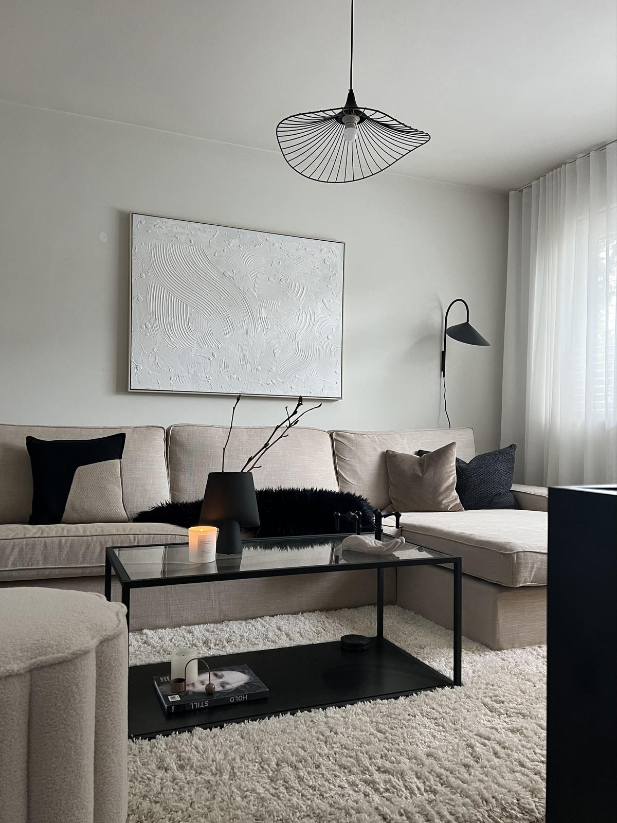 LUSTRĂ SUSPENDATĂ Mazaro 50/50/125 cm - negru, metal (50/50/125cm) - Beliani