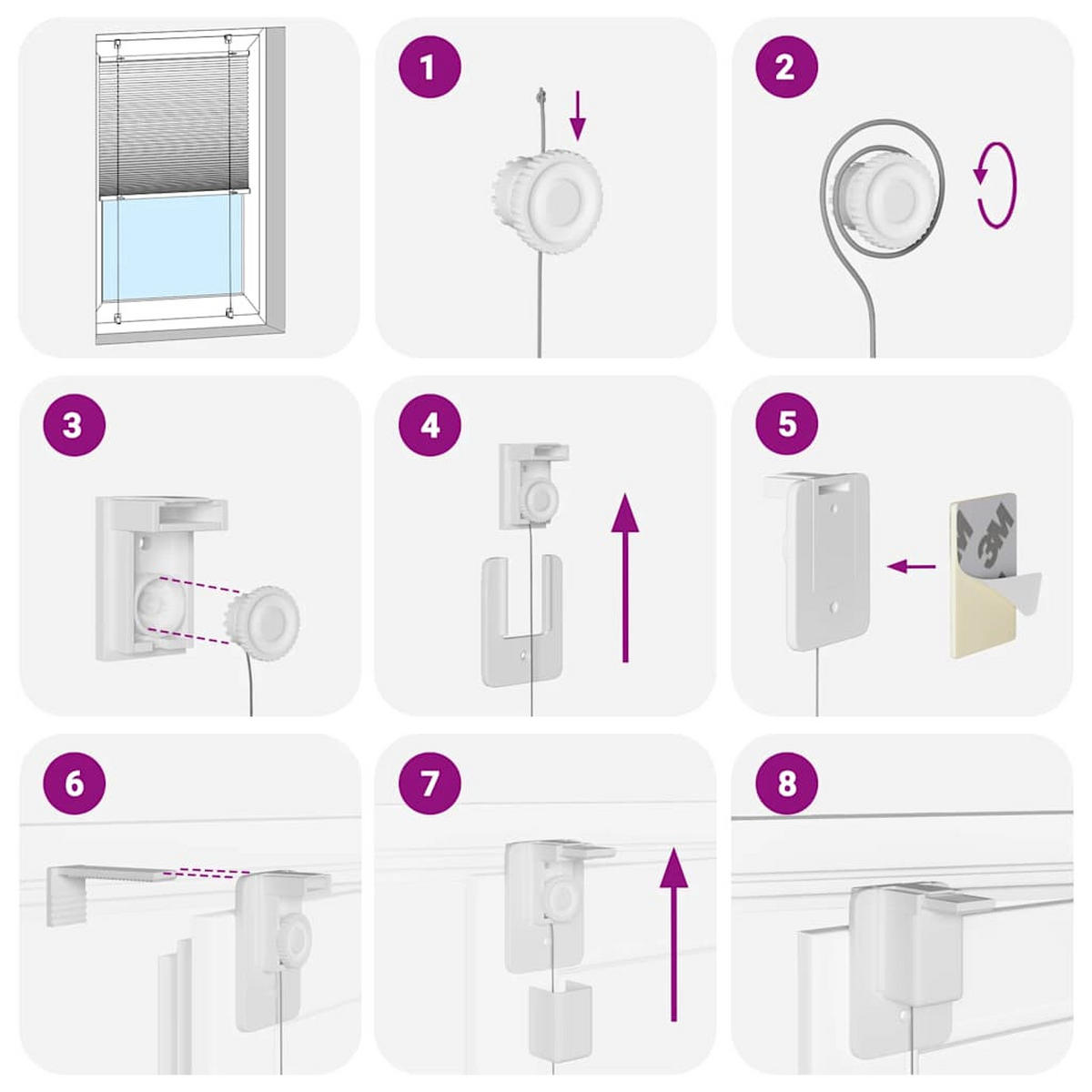 PLISSEE 65/150 cm Stoffbreite 64,4 cm aus Polyester Schwarz - Schwarz, Textil (65/150cm) - vidaXL