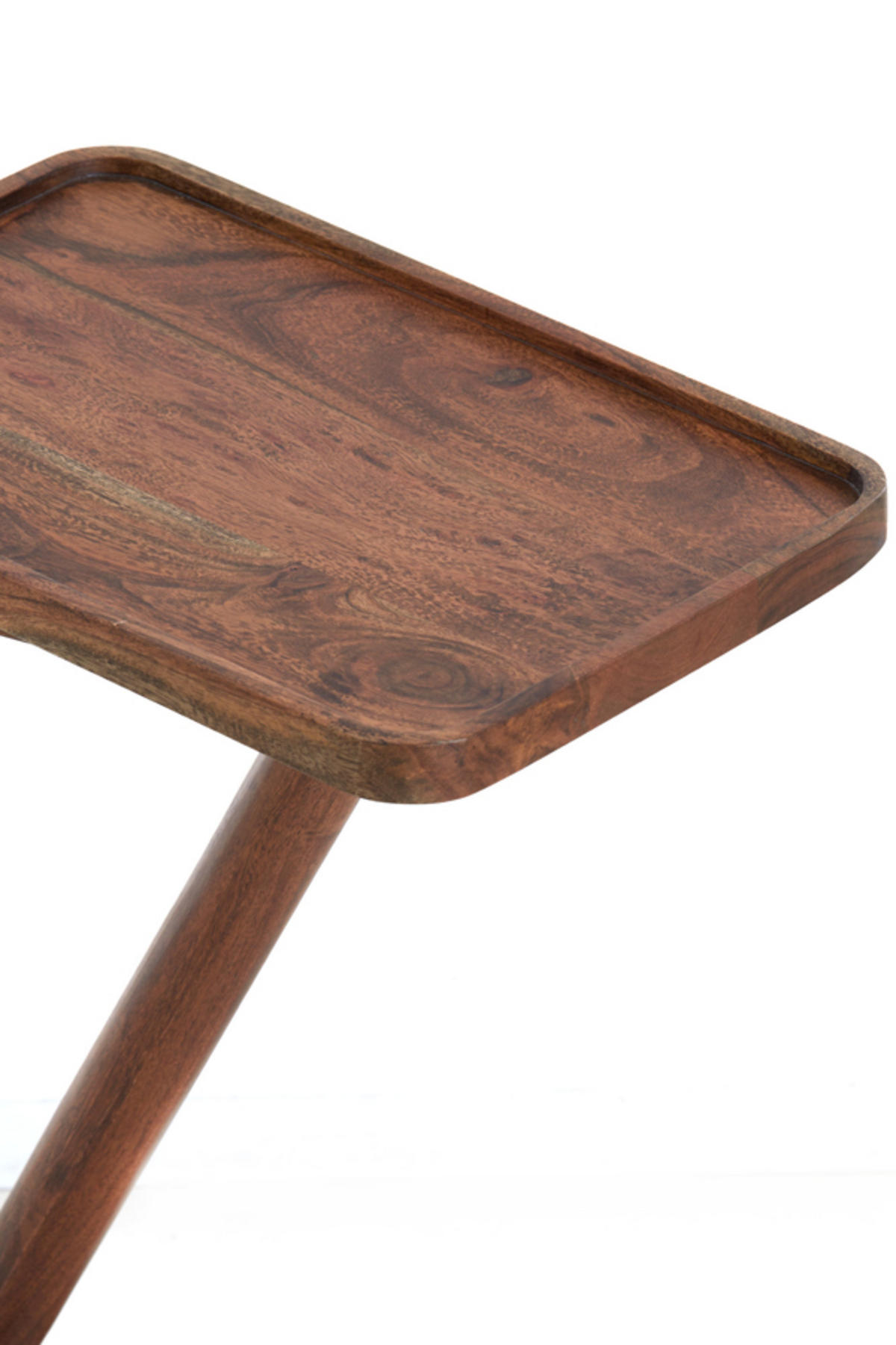 BEISTELLTISCH Qiano Braun 45/42/63 cm - Dunkelbraun, Holz (45/42/63cm) - Light & Living