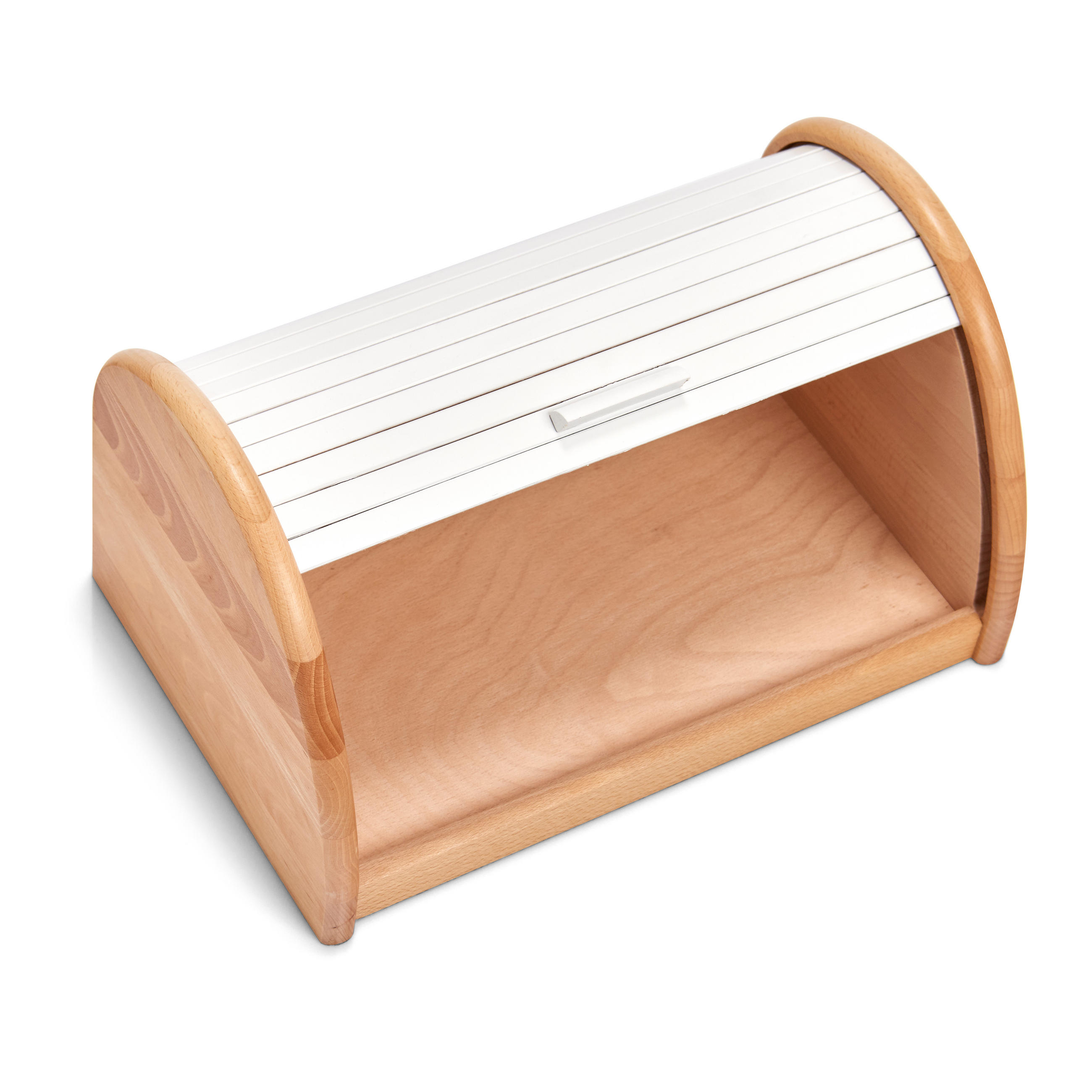 BROTKASTEN - Buche / Weiß - Weiß, Holz (39/21/25cm) - Zeller Present