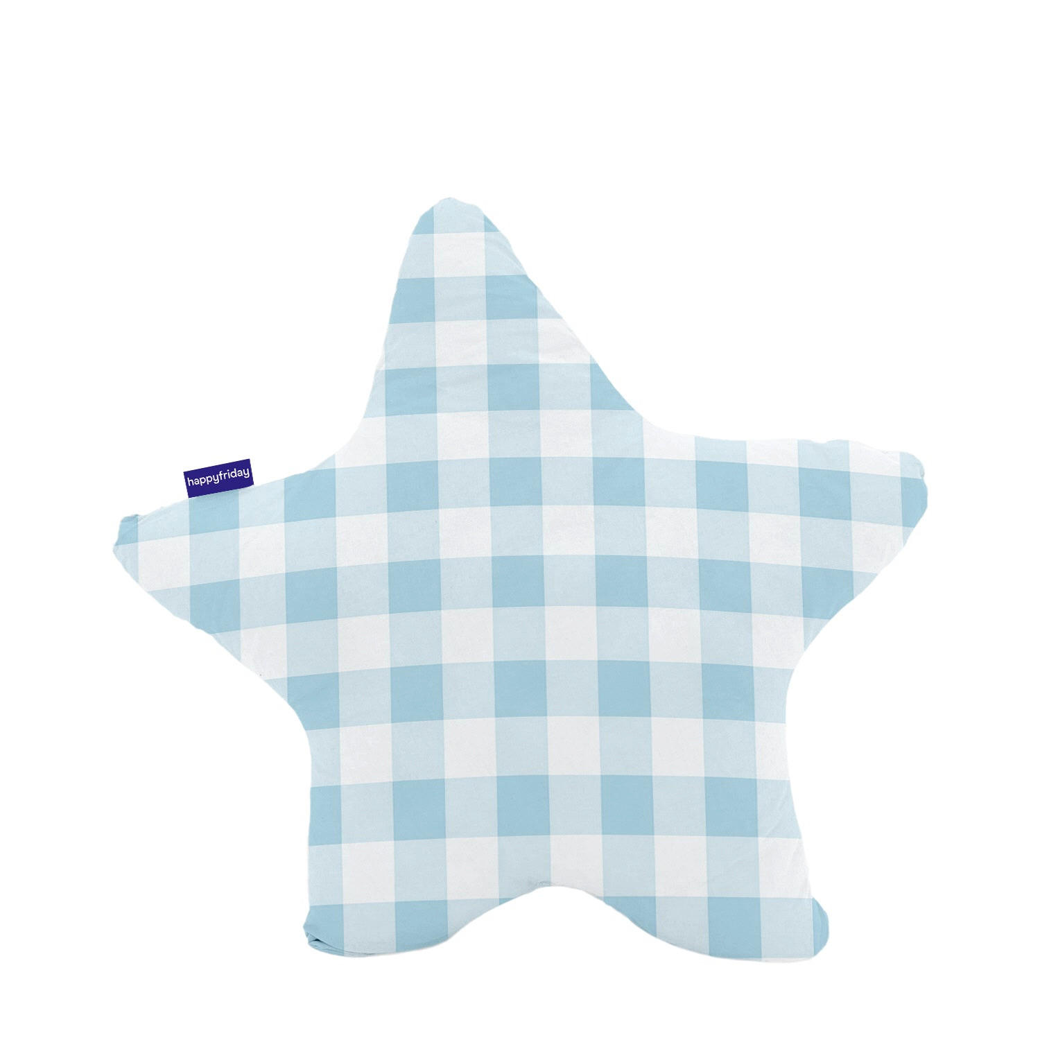 KISSEN vichy 50x50 cm blau - Blau, Textil (50/50cm) - Happy Friday