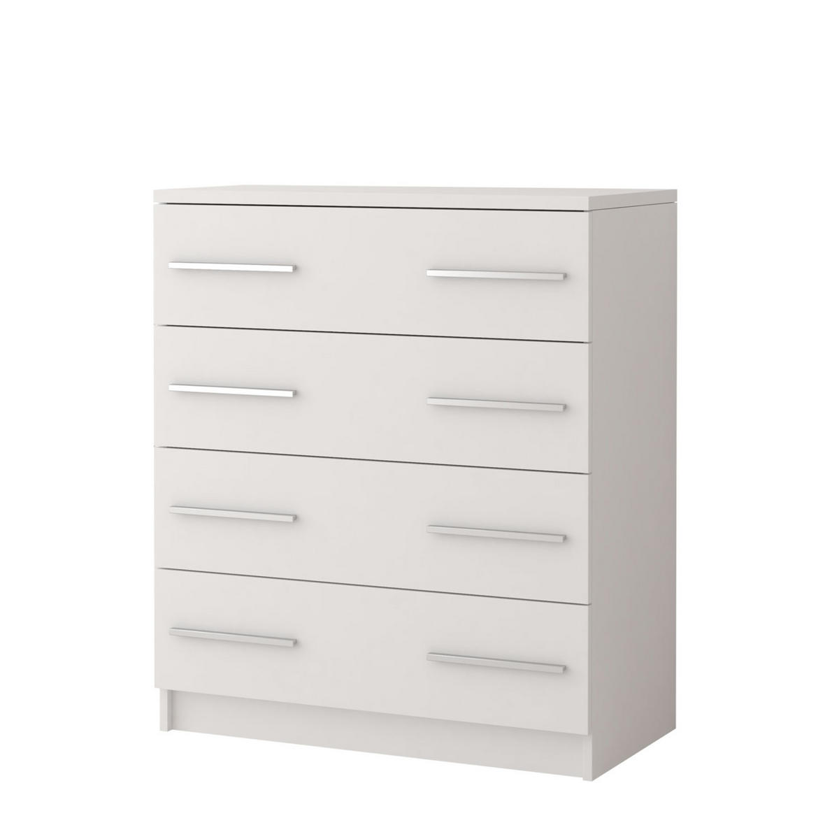 KOMMODE MARSALA 4S WEIß - Weiß, Holzwerkstoff (80/93/40cm) - Möblo