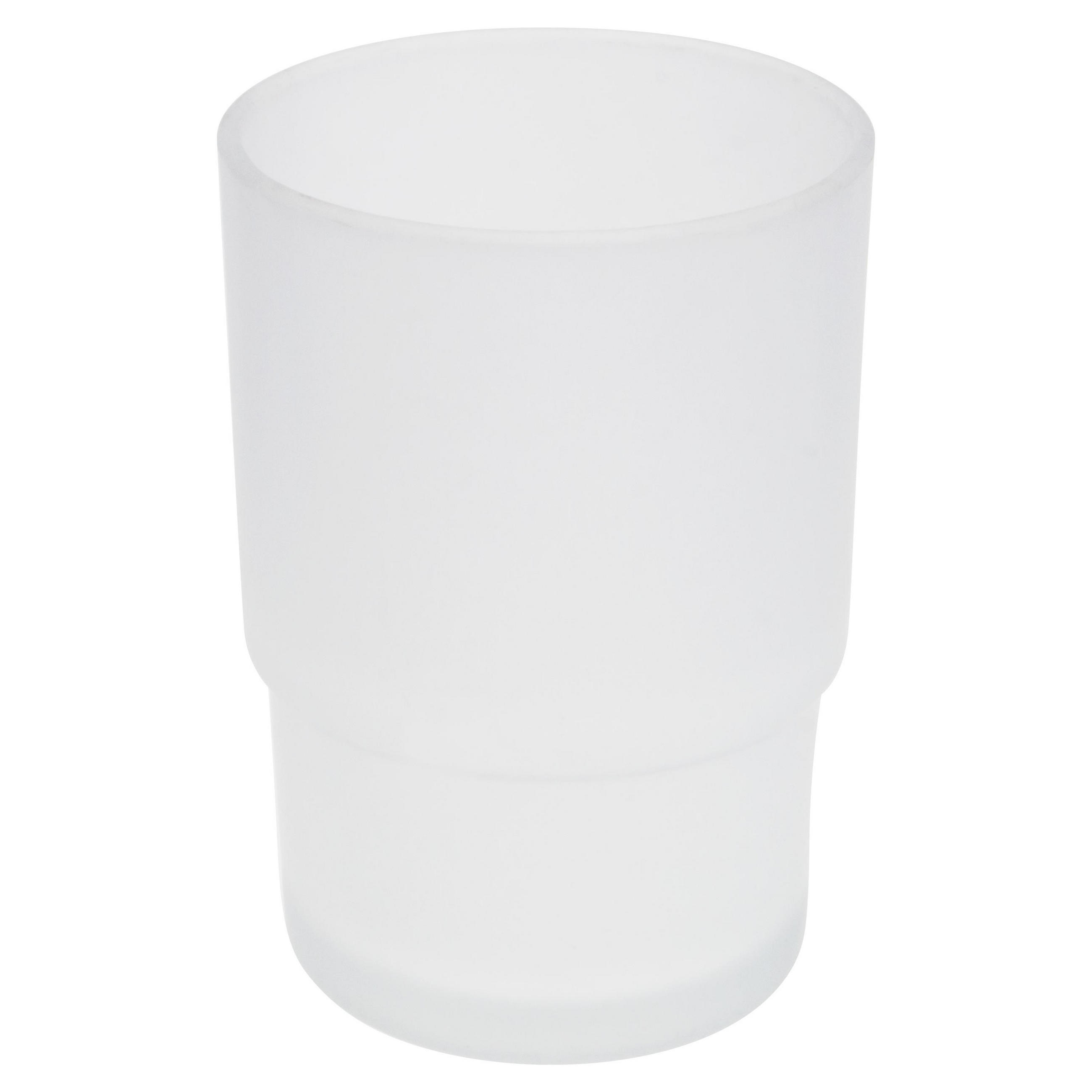 ERSATZGLASBECHER PIAZZA & LUCENTE, satiniertes Glas - Weiß, Glas (6.5/9.5/6.5cm) - bremermann