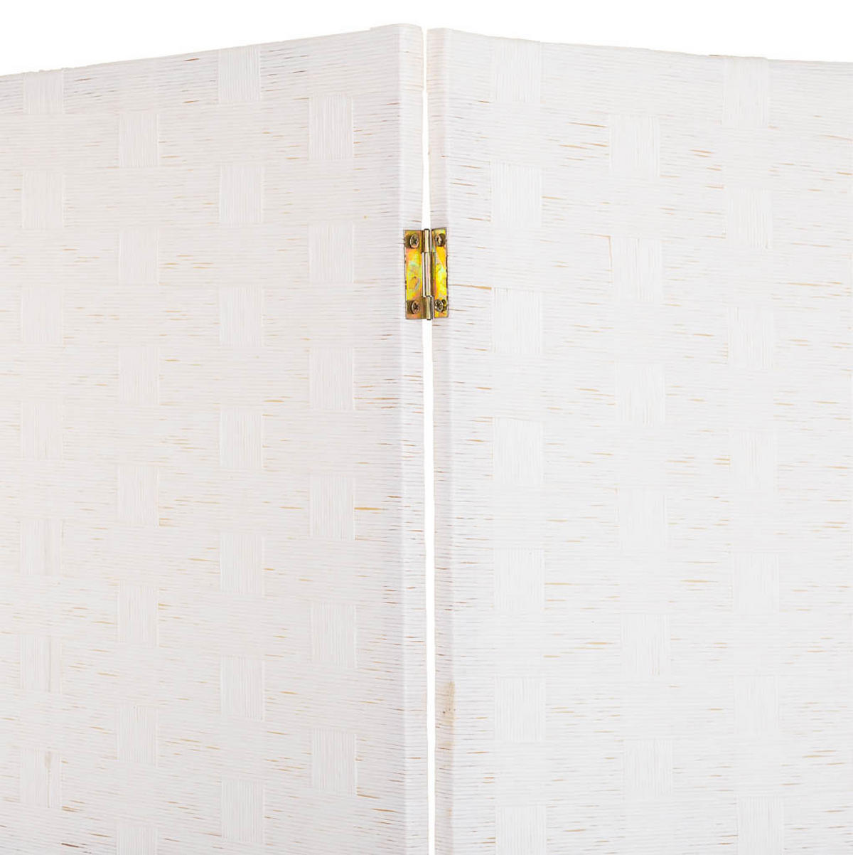 PARAVENT aus geflochtenem Papier mit 4 PANEELE, 3x180cm - Weiß, Papier (200/180/3cm) - Wanderlust