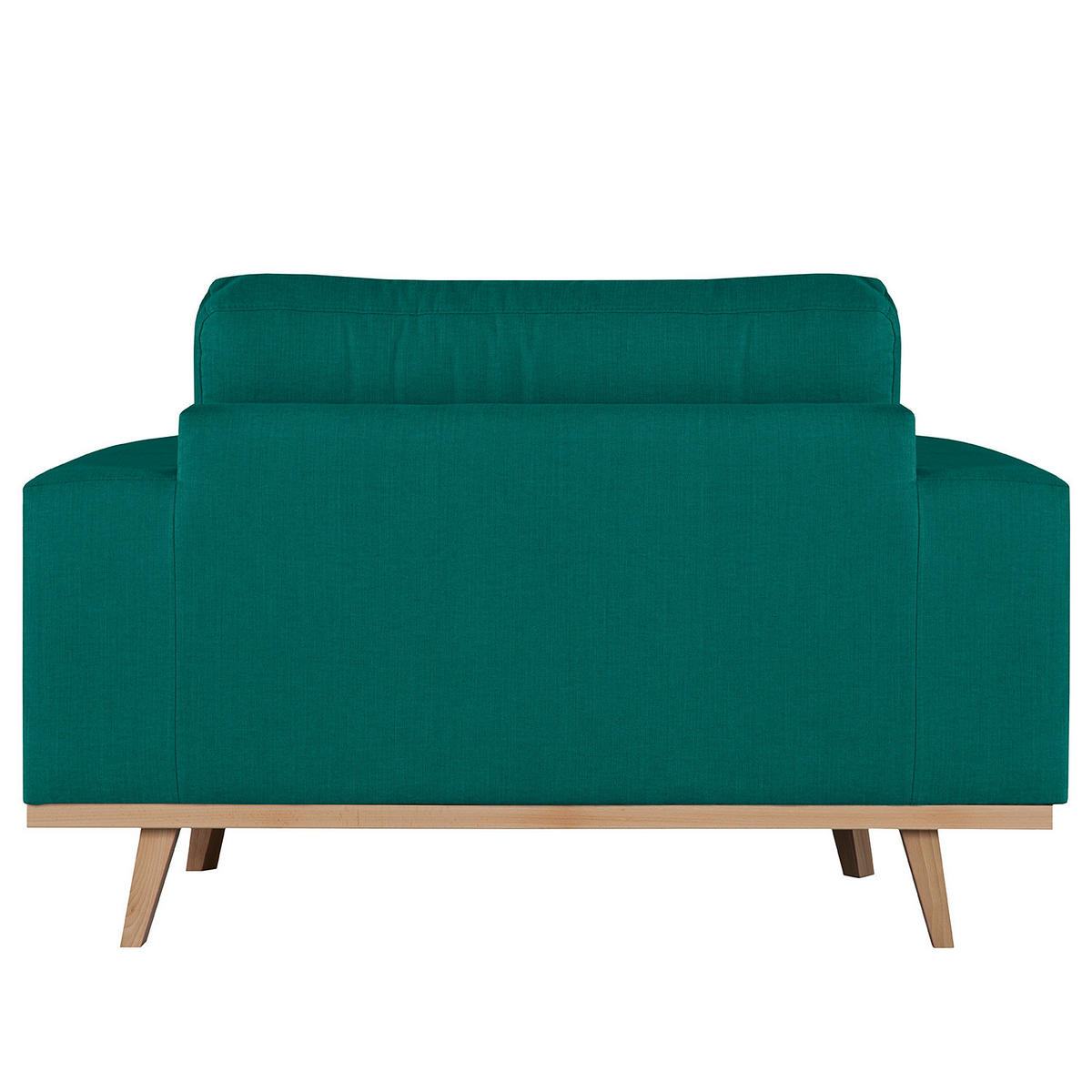 SESSEL - Buchefarben/Petrol, Buchenholz/Textil (122/81/88cm) - home24