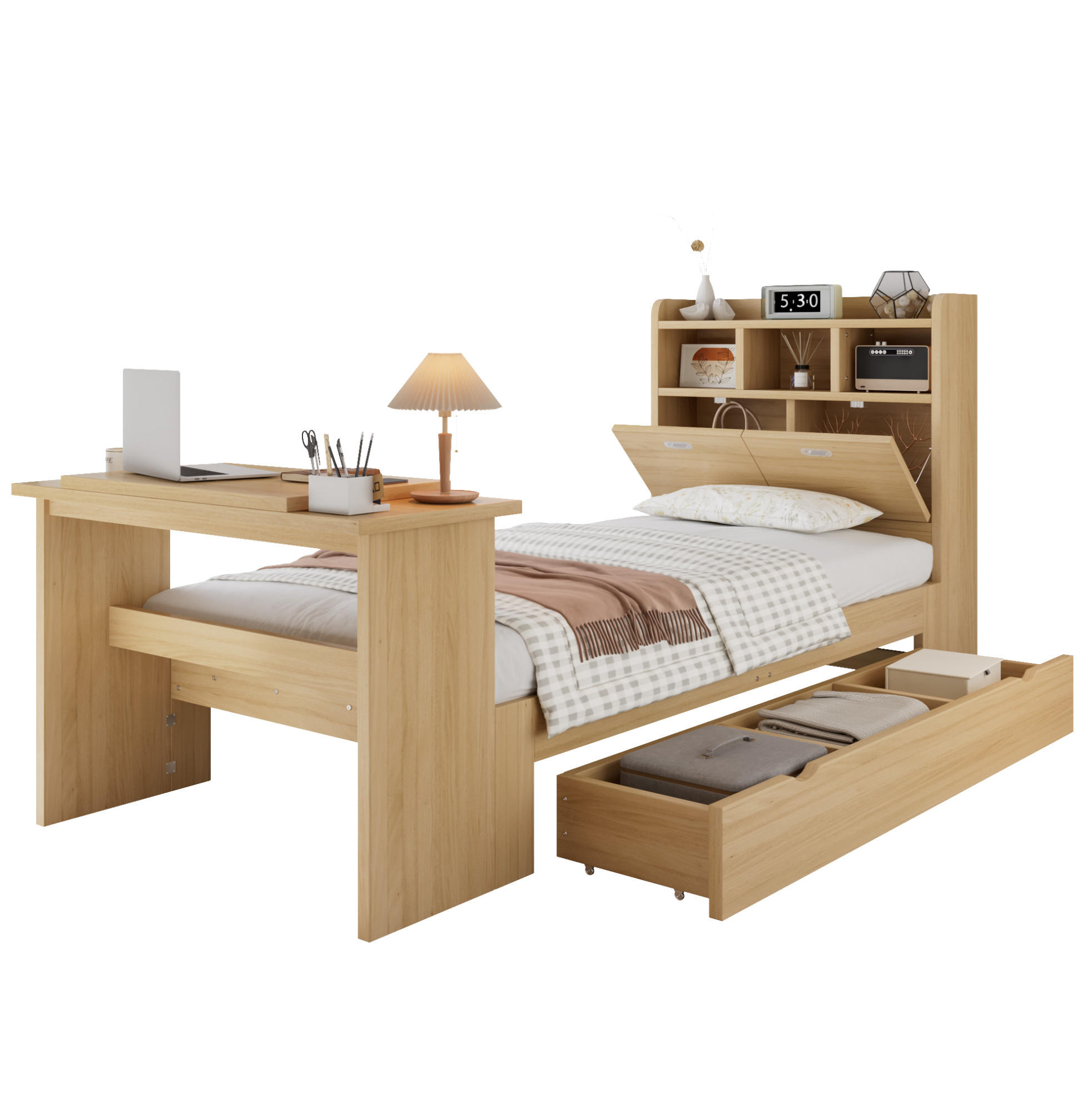 Beauniv Bett Natur 90x200 cm