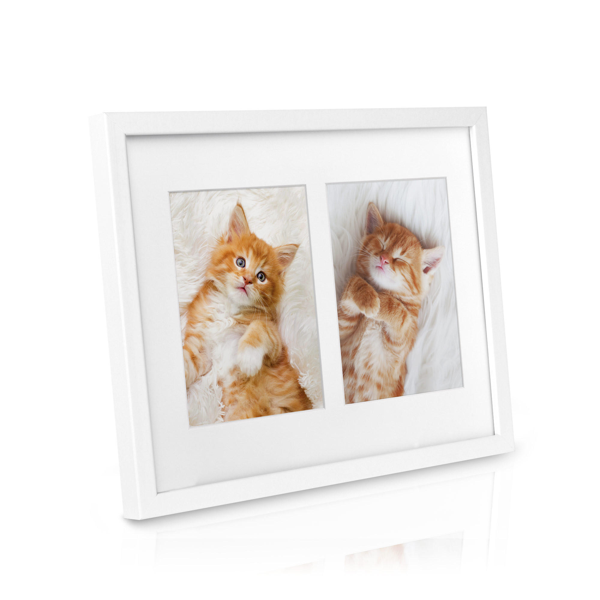 BILDERRAHMEN Galeria 9x13cm Weiß - Weiß, Holzwerkstoff (19/2/25cm) - BoMoe