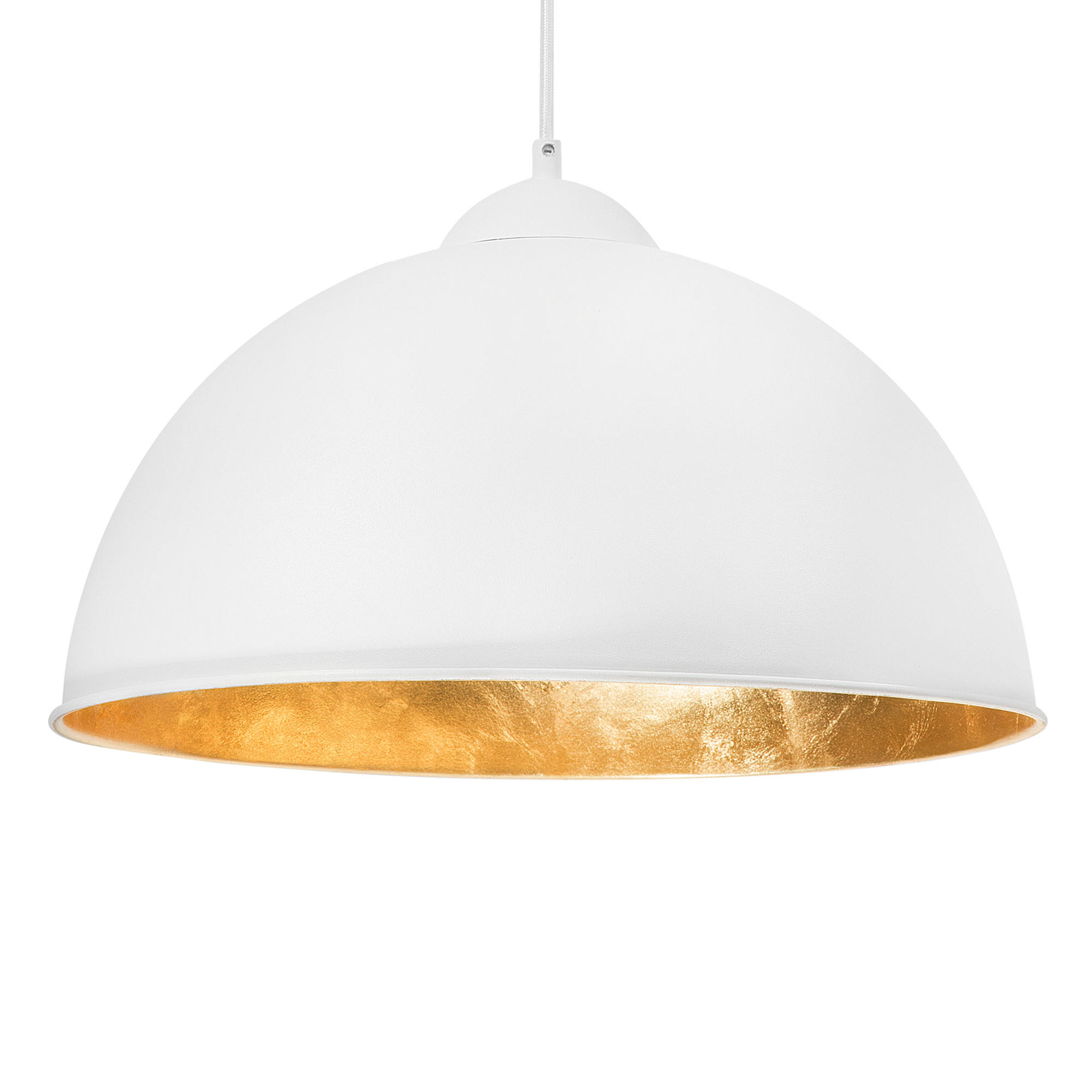 HÄNGELEUCHTE Cetina 40/40/129 cm - Weiß, Metall (40/40/129cm) - Beliani
