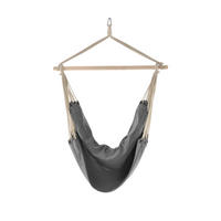 HÄNGESESSEL Chieti - Grau, Holz/Textil (185/140/125cm) - casa.pro