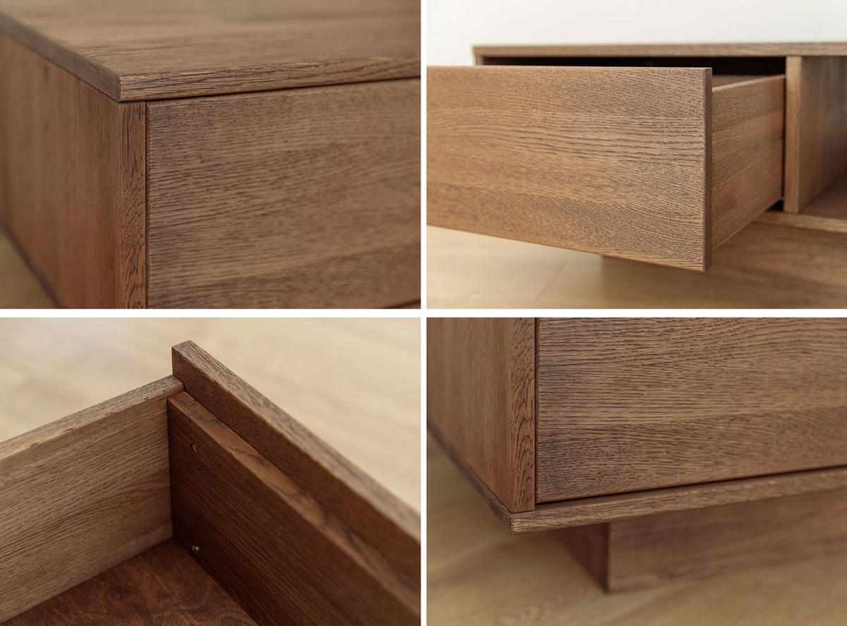 COUCHTISCH Collodi Wildeiche Tabak 110 / 70 / 40cm - Eichefarben, Holz (70/110/40cm) - Feldmann-Wohnen