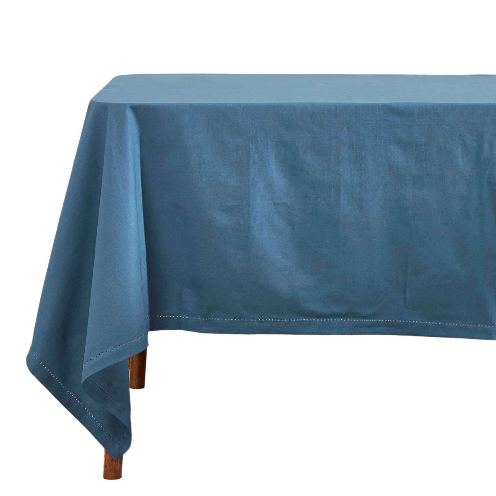 TISCHDECKE blau 137/137 cm, 100% Baumwolle - Blau, Textil (137/137cm) - Homescapes