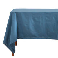 TISCHDECKE blau 137/137 cm, 100% Baumwolle - Blau, Textil (137/137cm) - Homescapes
