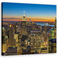 WANDBILD städte und architektur orange - Orange, Textil (50/50cm) - Feeby