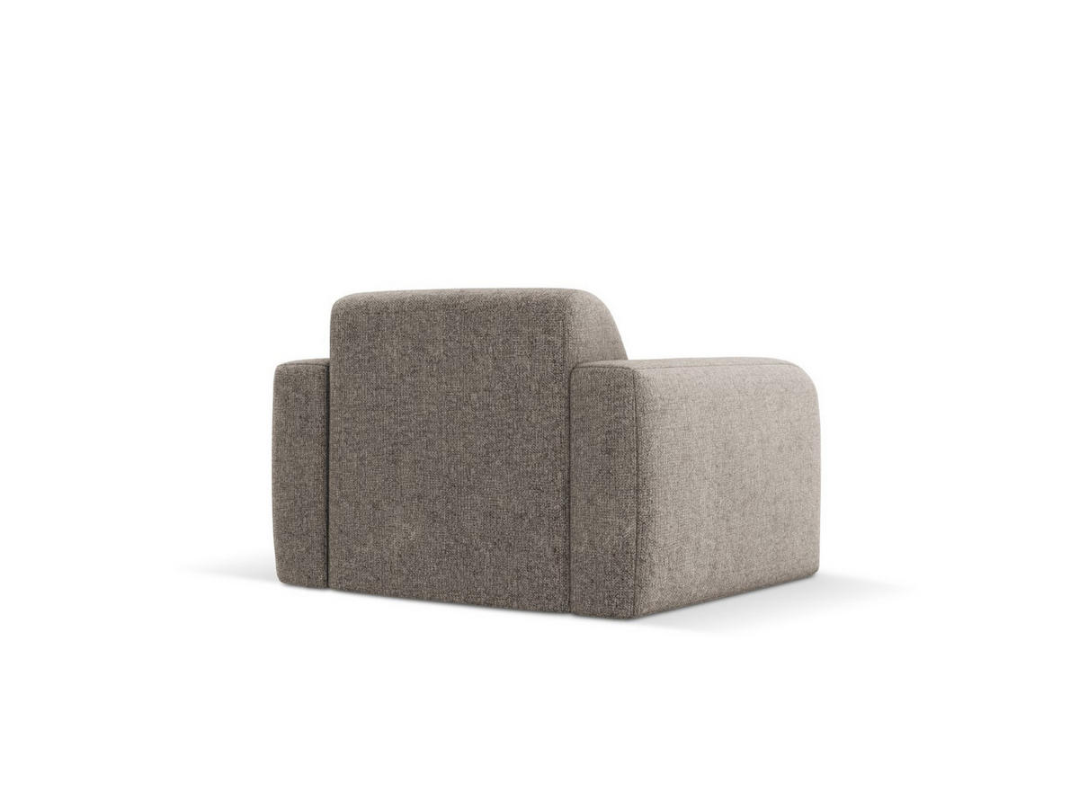 SESSEL Molino aus Chenille-Stoff grau - Grau, Textil (95/72/105cm) - Micadoni