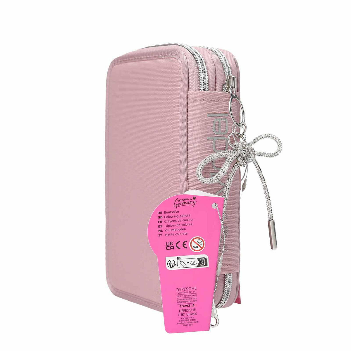 2-FACH FEDERTASCHE MY BFF TOPModel altrosa 5 x 12,5 x 20 cm - Altrosa, Kunststoff (12.5/20/5cm) - Depesche Germany