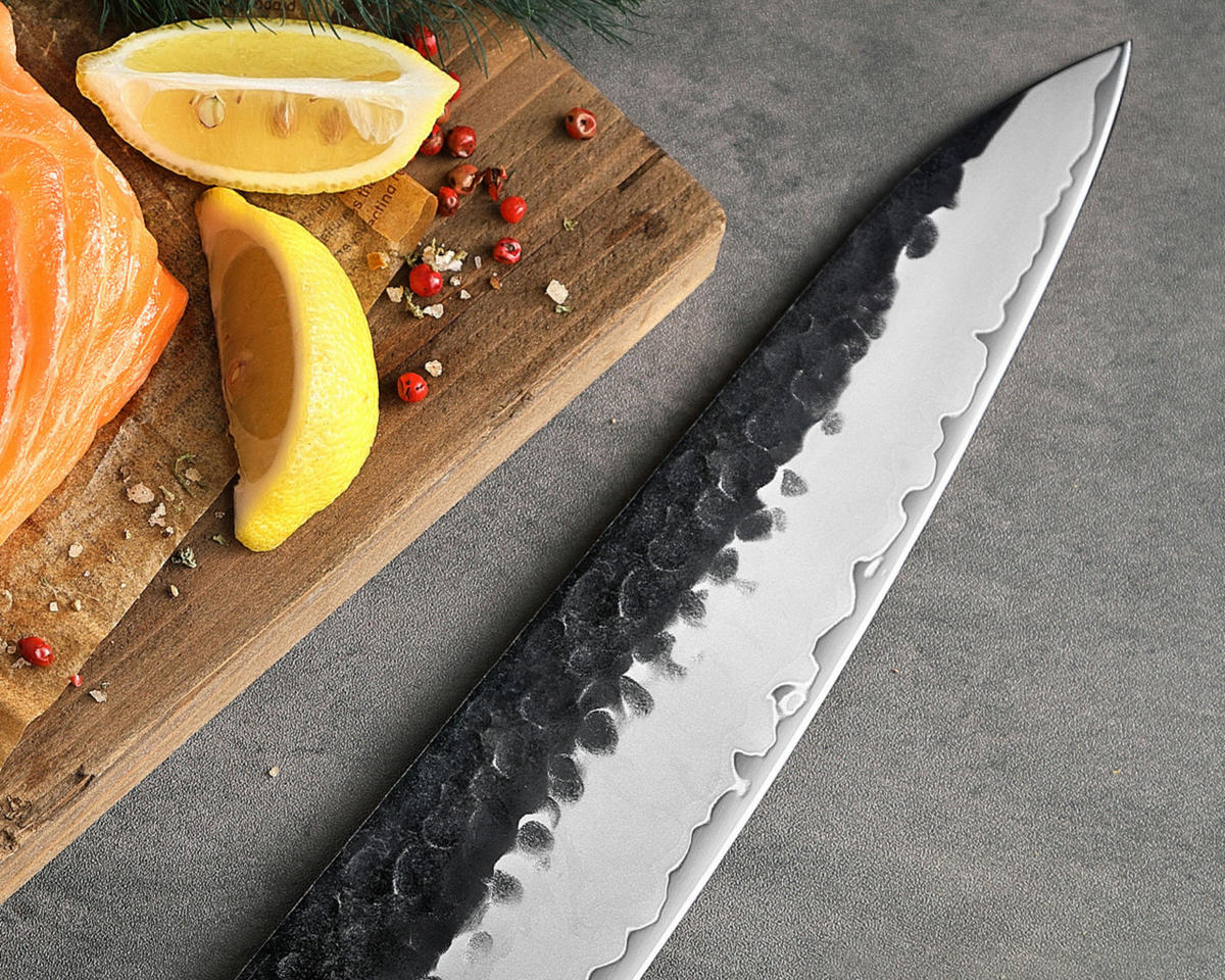 CHEFMESSER 21,5 cm - Braun, Holz/Metall (36cm) - Wakoli