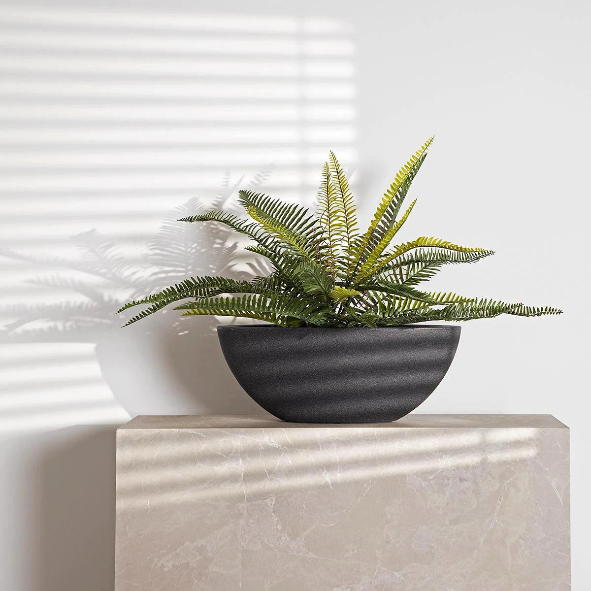 KUNSTPFLANZE Künstlicher Schwertfarn - Sen 69 cm - Grün, Kunststoff (69cm) - aplanta