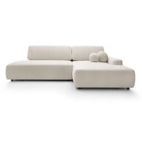 ECKSOFA 275 cm mit Schlaffunktion Orea O, Rechts, Beige - Beige, Holz (164/276cm) - Emporius