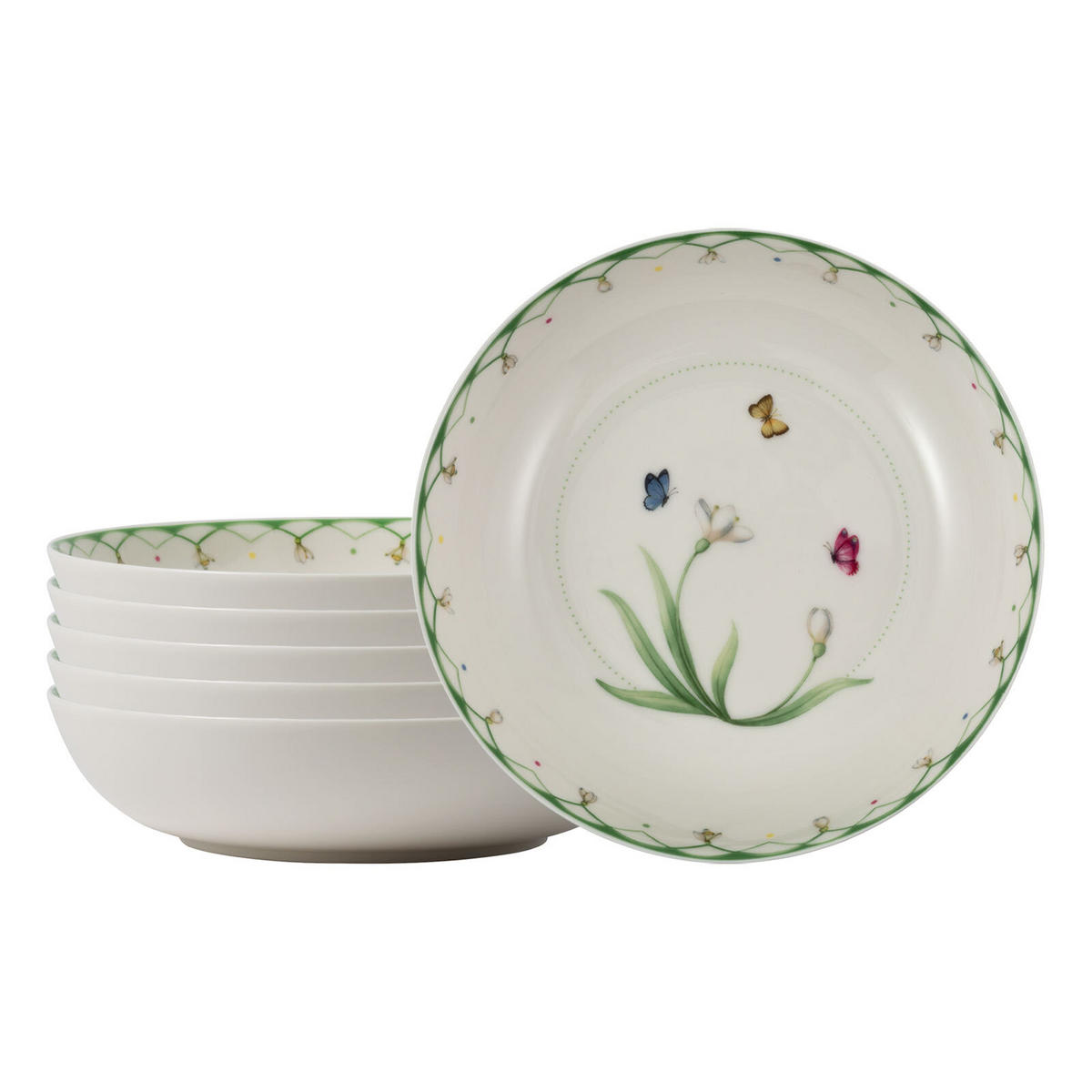 SALATSCHALEN Colourful Spring bunt ø 18,7 cm 6er Set - Multicolor, Keramik (18.7cm) - Villeroy & Boch