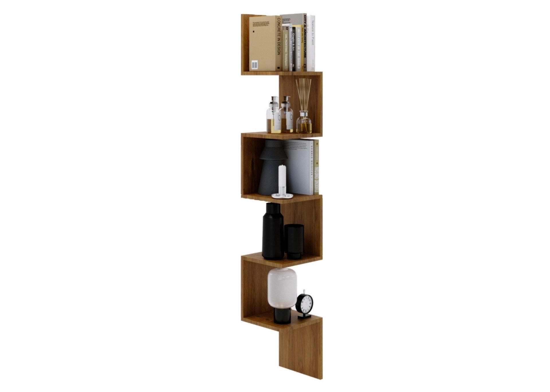 WANDREGAL Nussbaumfarben 159/22/28cm - Nussbaumfarben, Holzwerkstoff (28/159/22cm) - CraftPAK