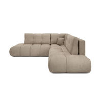 ECKSOFA DUCA II R-S Grau Chenille mit Schlaffunktion - Grau, Holz (266.5/266.5cm) - MASSENO