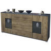 SIDEBOARD Grömitz Eiche Ribbeck - Alteiche, Holzwerkstoff (166.5/75.5/35cm) - Vladon