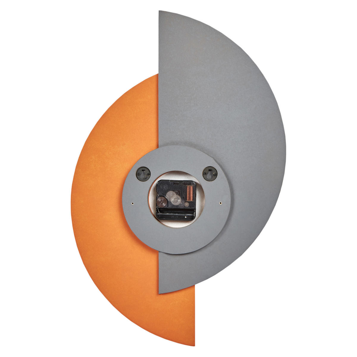 WANDUHR Grau/Orange/Weiß/Gold Chalais - Goldfarben/Orange, Holzwerkstoff (29/47/1cm) - Beliani