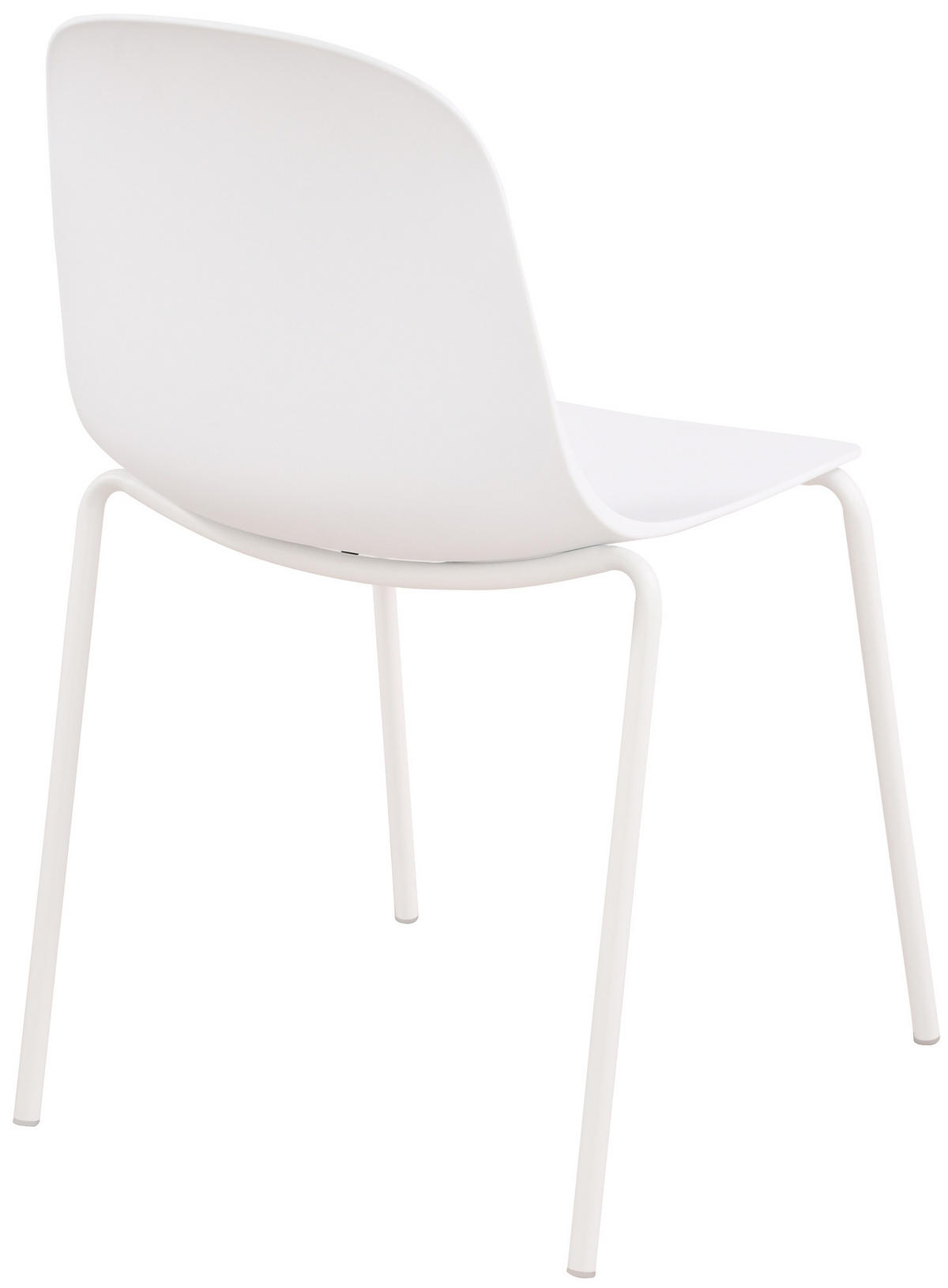 STAPELSTUHL Kunststoff weiß - Weiß, Kunststoff/Metall (51/85/53cm) - CLP