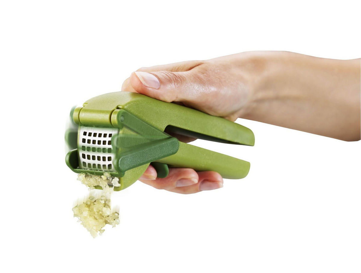 KNOBLAUCHPRESSE CleanForce - Grün, Metall (16cm)