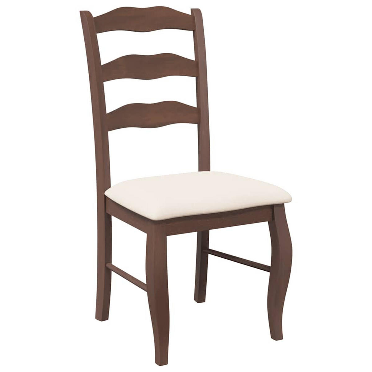 ESSZIMMERSTÜHLE Resz mit Kissen 2er-Set Braun-Creme - Creme, Holz (48/99/53.5cm) - DELUKE