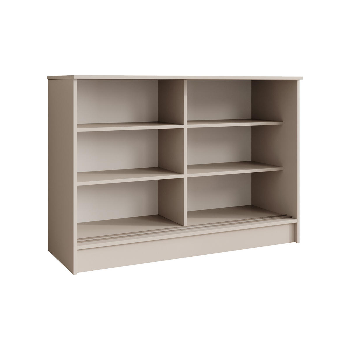 KOMMODE Mirela mit 2 Schiebetüren 120 cm, Kaschmir - Kaschmir, Holzwerkstoff (121/85/43.5cm) - Beautysofa